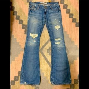 NWT Hollister Size 0 Women’s Juniors Denim Jeans Flare